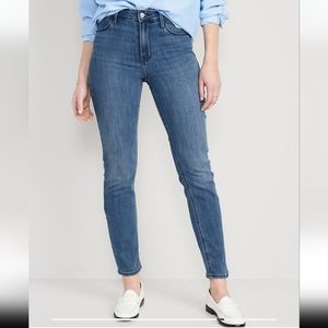 Old Navy Womens Plus High Waisted Wow Straight Leg Jeans, Size 18, New